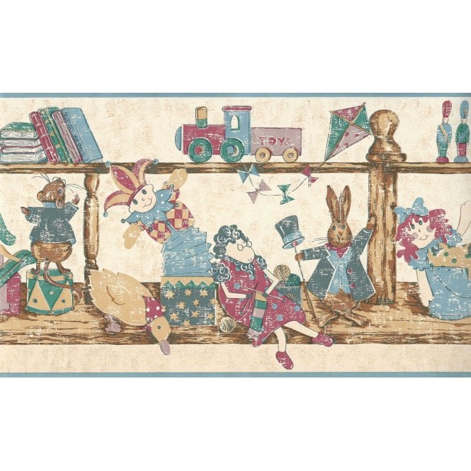 Rhymetime Rascals Blue Wide Border by Mammas & Papas 55089