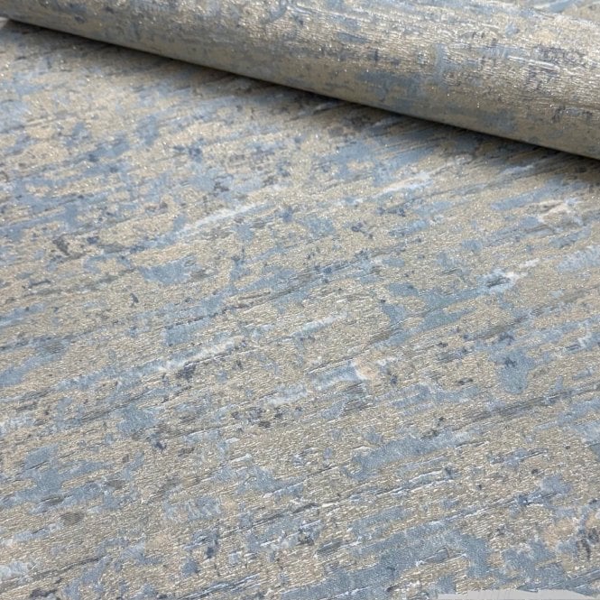 Rustica Texture Wallpaper Teal and Gold by Sartoria LT7727