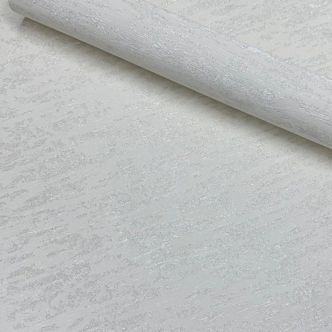 Rustica Texture Wallpaper White and Silver by Sartoria LT7723