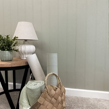 Sage Textured Beaded Wood Blown Vinyl Wallpaper by Belgravia 5853