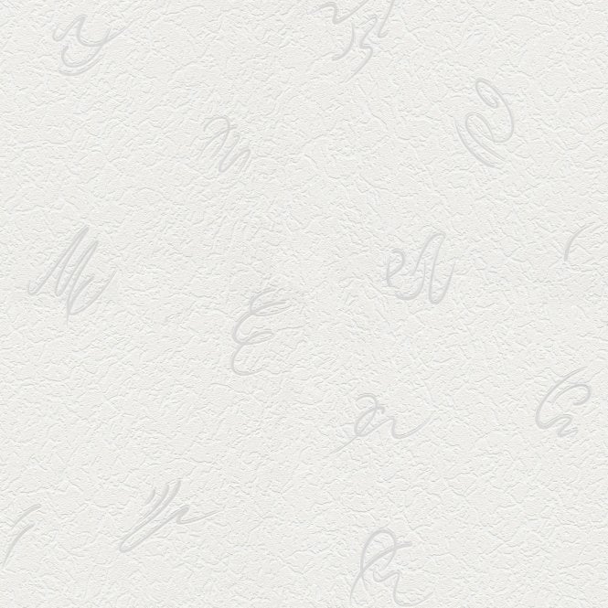 SAMPLE - Abstract Motif White Blown Vinyl Wallpaper by Erismann 18117-10