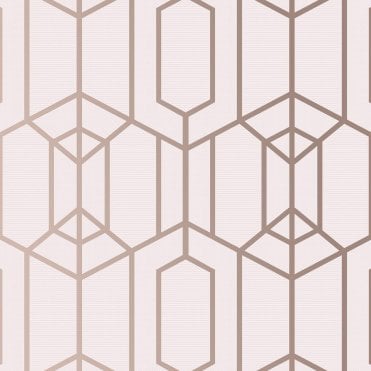 SAMPLE - Albany Geo Blush Pink Wallpaper by Superfresco Easy 106566