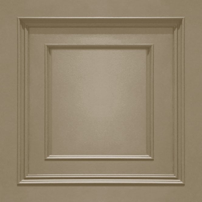 SAMPLE - Amara Wood Panel Wallpaper Champagne by Belgravia Decor GB 7401