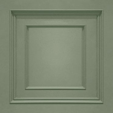 SAMPLE - Amara Wood Panel Wallpaper Sage by Belgravia Decor GB 7400