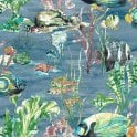SAMPLE - Aquarium Blue Wallpaper by Grandeco Life A61302