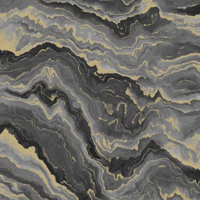 SAMPLE - Arabella Marble Charcoal Wallpaper by Sartoria 7874