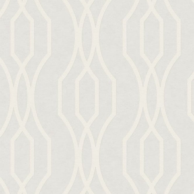 SAMPLE - Aristas Glitter Trellis Silver / Grey Wallpaper by A Street Designs FD24512