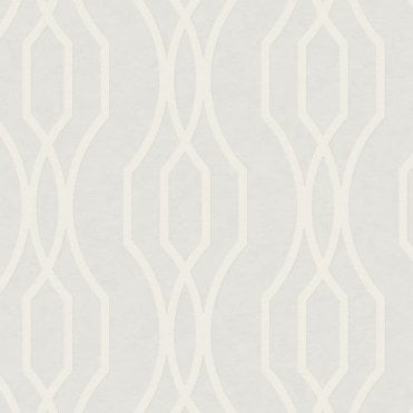 SAMPLE - Aristas Glitter Trellis Silver / Grey Wallpaper by A Street Designs FD24512
