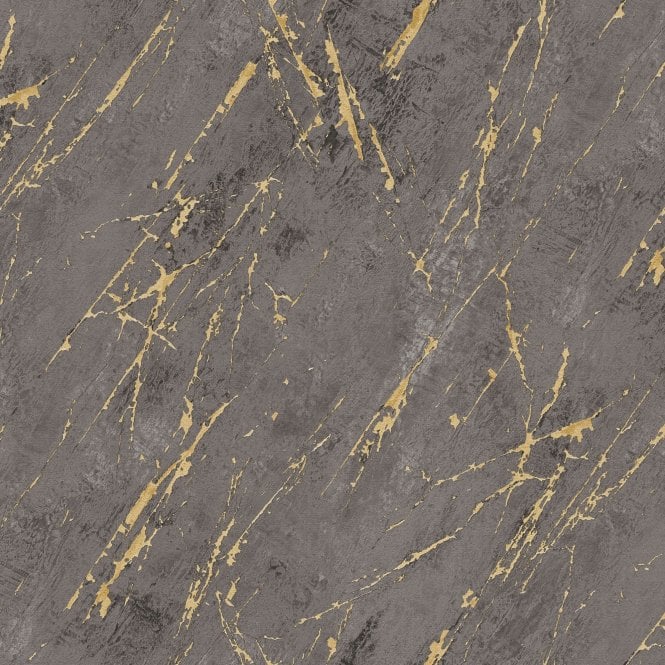 SAMPLE - Arts Marble Texture Gold / Black Wallpaper by AS Creation 38817-5