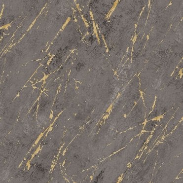 SAMPLE - Arts Marble Texture Gold / Black Wallpaper by AS Creation 38817-5