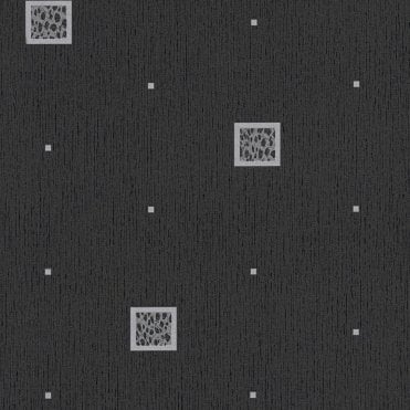 SAMPLE - Bahamas Leopard Print Motif Black / Silver Wallpaper by AS Creation 94164-3