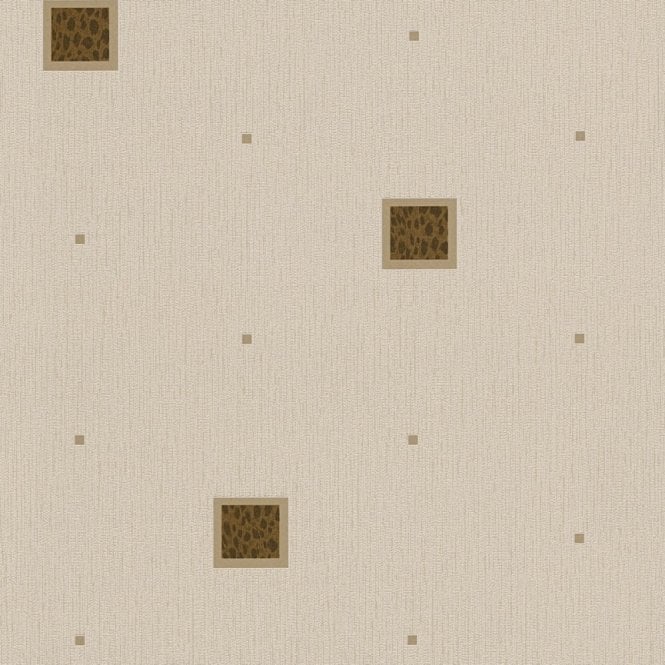 SAMPLE - Bahamas Leopard Print Motif Taupe / Brown Wallpaper by AS Creation 94164-4