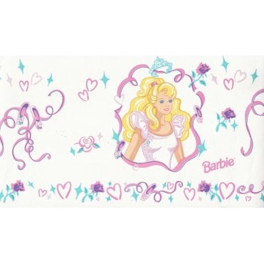SAMPLE - Barbie White / Pink Border by Vymura 49-143