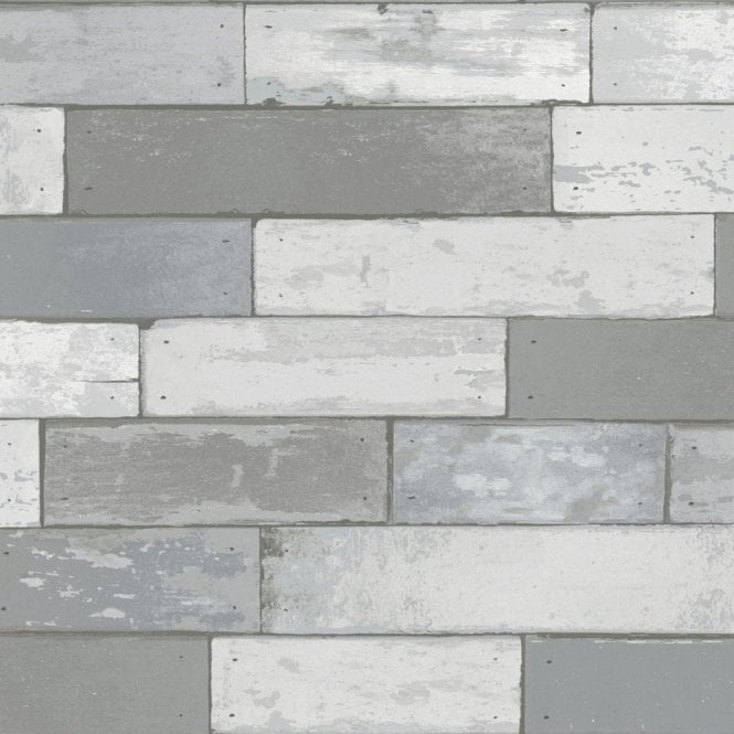 SAMPLE - Berkeley Rustic Wood Panels Silver by Holden Decor 98463