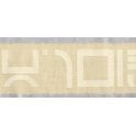 SAMPLE - Binary Cream / Silver Border by Vymura 19-190B