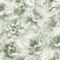 SAMPLE - Bloom Sage Green Floral Wallpaper by Debona 3053