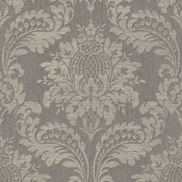 SAMPLE - Boutique Archive Damask Taupe Wallpaper by Graham & Brown 119970