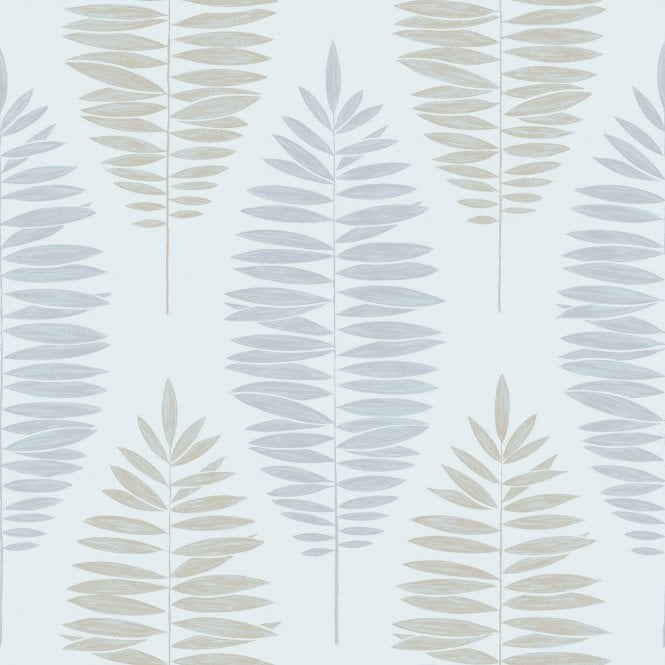 SAMPLE - Boutique Lucia Duck Egg Wallpaper by Graham & Brown 104146