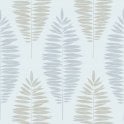 SAMPLE - Boutique Lucia Duck Egg Wallpaper by Graham & Brown 104146