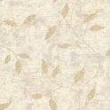 SAMPLE - Boutique Ornamental Leaf Cream Heavyweight Vinyl Wallpaper by Graham & Brown 128805