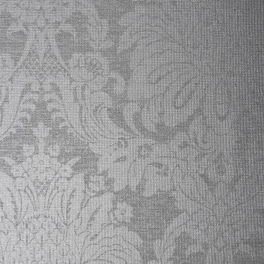 SAMPLE - Boutique Vogue Dove Grey Wallpaper by Graham & Brown 106678