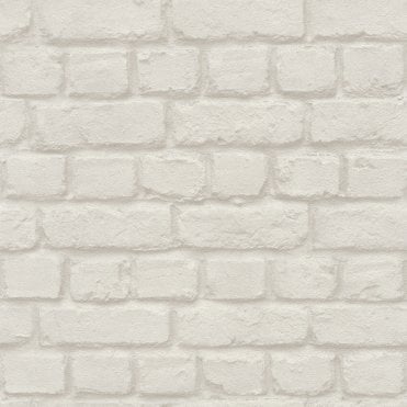 SAMPLE - Brick Wall Effect Wallpaper in White by Rasch 226706