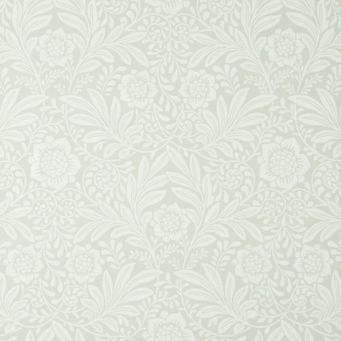SAMPLE - Camille Classic Floral Wallpaper Grey by Crown Archive M1743
