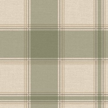 SAMPLE - Carmella Check Wallpaper Green by Belgravia Decor GB 7159