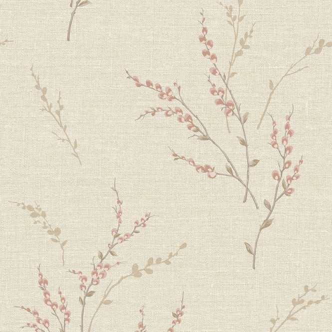 SAMPLE - Carmella Floral Wallpaper Pink by Belgravia Decor GB 7153