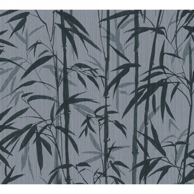 SAMPLE - Change is Good Bamboo Grey / Black Wallpaper by Michalsky Living 37989-4