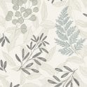 SAMPLE - Ciara Botanic Leaves Blue Wallpaper by Grandeco Life A63901