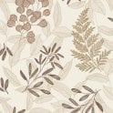 SAMPLE - Ciara Botanic Leaves Terracotta Wallpaper by Grandeco Life A63902
