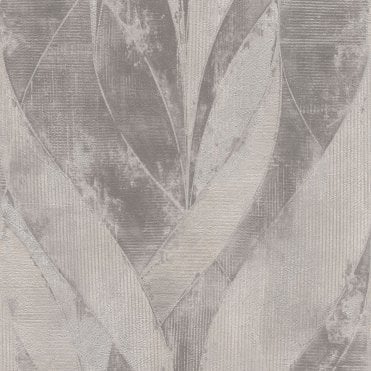 SAMPLE - Concrete Shimmer Braided Wallpaper Grey by Rasch 520040