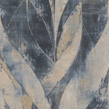 SAMPLE - Concrete Shimmer Braided Wallpaper Navy by Rasch 520064