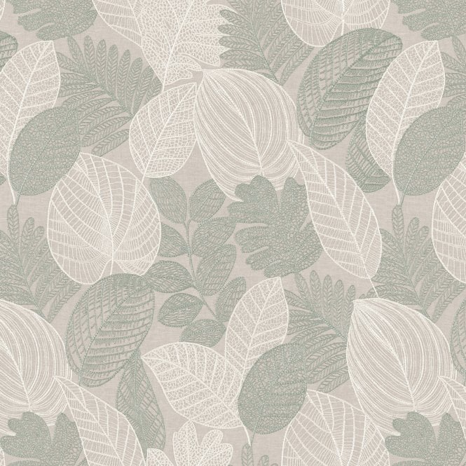 SAMPLE - Crafted Leaves Wallpaper by Superfresco Easy 124996