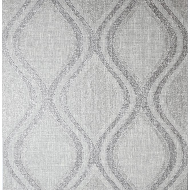 SAMPLE - Curve Grey Wallpaper by Arthouse 295101
