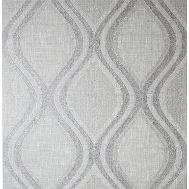 SAMPLE - Curve Grey Wallpaper by Arthouse 295101