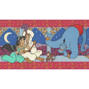 SAMPLE - Disney Aladdin Multi Colour Border by Vymura 39-160