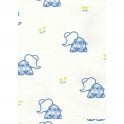 SAMPLE - Elephant Trio Blue Kids Kapers Wallpaper by Crown 59701