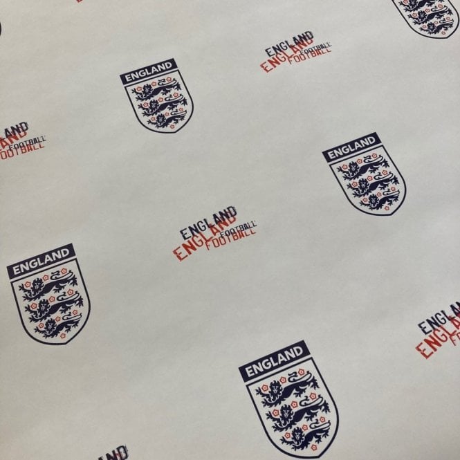 SAMPLE - England 3 Lions Wallpaper White / Red / Blue