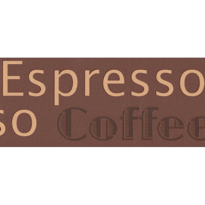 SAMPLE - Espresso Coffee Brown / Beige Self Adhesive Border by AS Creation 2662-14
