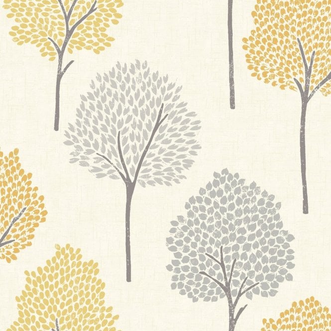 SAMPLE - Eula Heavyweight Wallpaper Mustard by Fine Decor FD41578