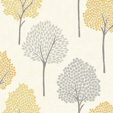 SAMPLE - Eula Heavyweight Wallpaper Mustard by Fine Decor FD41578
