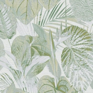 SAMPLE - Famous Garden Tropical Jungle Green Wallpaper by AS Creation 39355-4