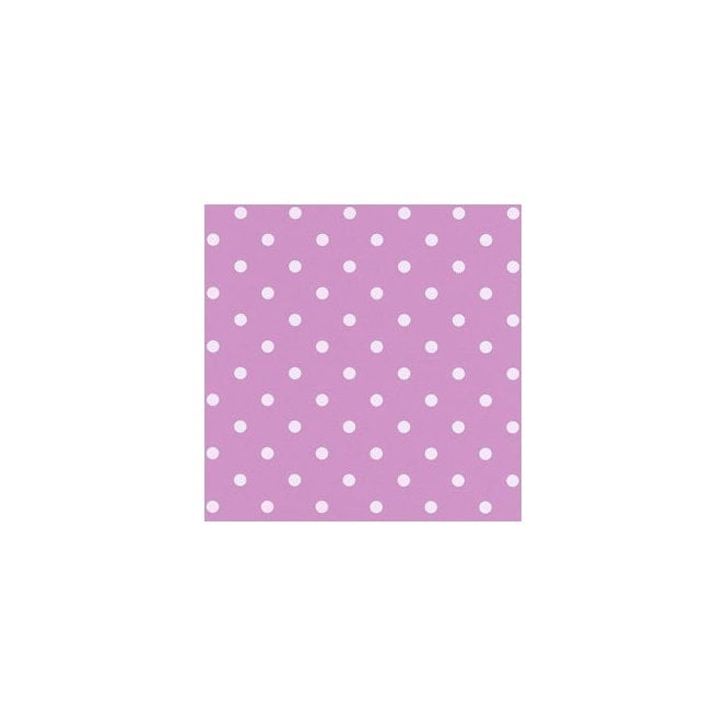 SAMPLE - Fantasia Polka Dot Pink Wallpaper by Erismann 7299-17