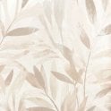 SAMPLE - Fiji Leaf Motif Wallpaper Natural by The Design Library 311624