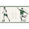 SAMPLE - Football Black / Green Border by Decorline DLB50091