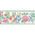 SAMPLE - Fruits and Flowers Cushioned Vinyl Border by Fine Decor B1232