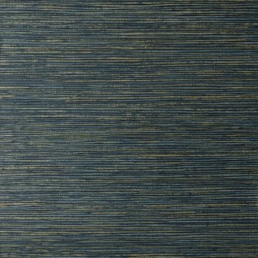 SAMPLE - Fusion Grasscloth Plain Texture Wallpaper Navy by Crown M1769