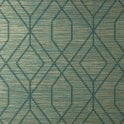 SAMPLE - Fusion Grasscloth Trellis Wallpaper Teal by Crown M1773